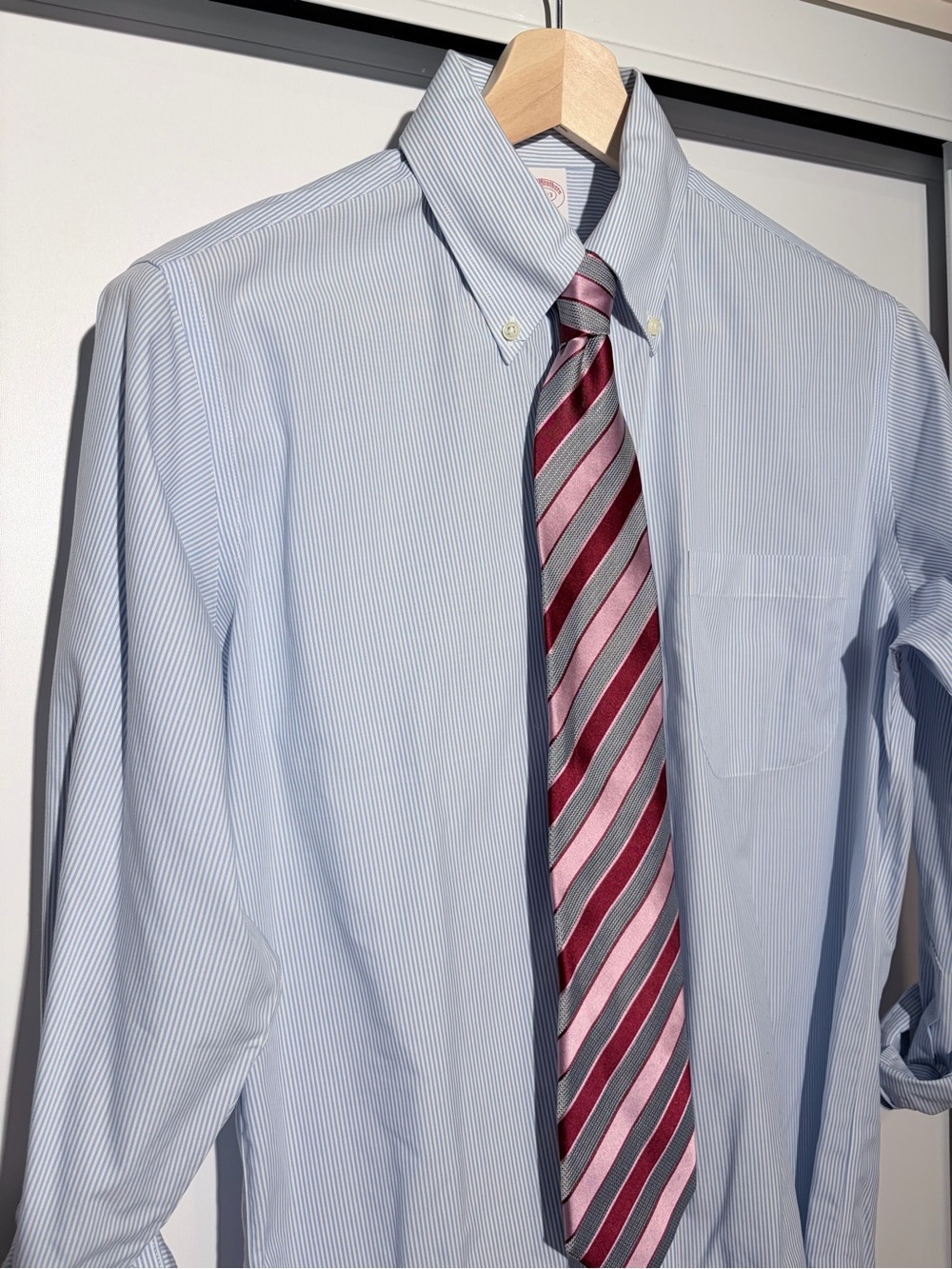 Brooks Brothers Blue Stripe OCBD 14.5 32/33